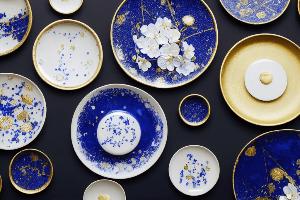 kintsugi ceramics mended in gold