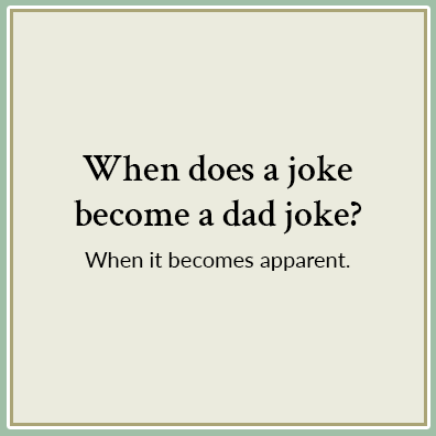 apparent dad joke