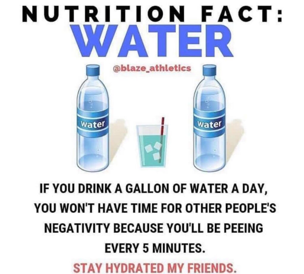 drinking water meme